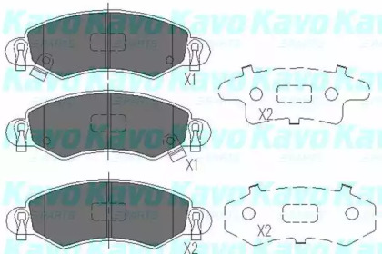 Комплект тормозных колодок (KAVO PARTS: KBP-8508)