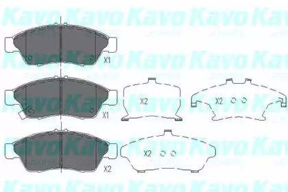 Комплект тормозных колодок (KAVO PARTS: KBP-8510)