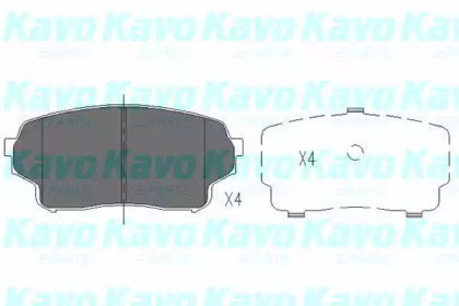 Комплект тормозных колодок (KAVO PARTS: KBP-8511)