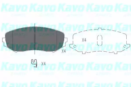 Комплект тормозных колодок (KAVO PARTS: KBP-8512)