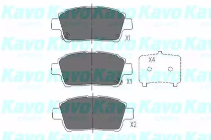 Комплект тормозных колодок (KAVO PARTS: KBP-9009)