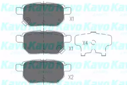 Комплект тормозных колодок (KAVO PARTS: KBP-9025)