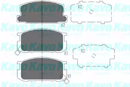 Комплект тормозных колодок (KAVO PARTS: KBP-9035)