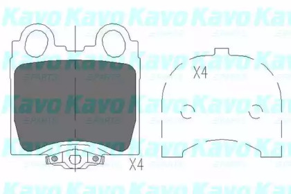 Комплект тормозных колодок (KAVO PARTS: KBP-9066)