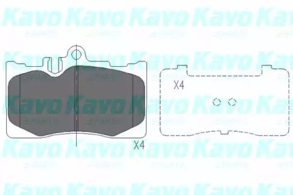 Комплект тормозных колодок (KAVO PARTS: KBP-9071)