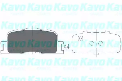 Комплект тормозных колодок (KAVO PARTS: KBP-9077)