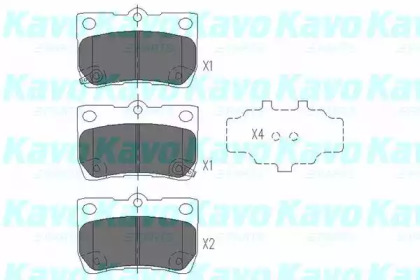 Комплект тормозных колодок (KAVO PARTS: KBP-9083)