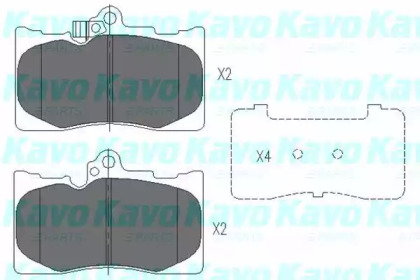 Комплект тормозных колодок (KAVO PARTS: KBP-9085)