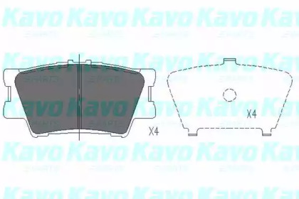 Комплект тормозных колодок (KAVO PARTS: KBP-9086)