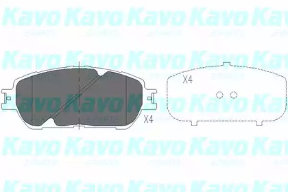 Комплект тормозных колодок (KAVO PARTS: KBP-9090)