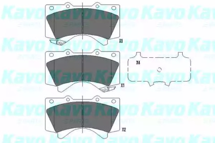 Комплект тормозных колодок (KAVO PARTS: KBP-9098)