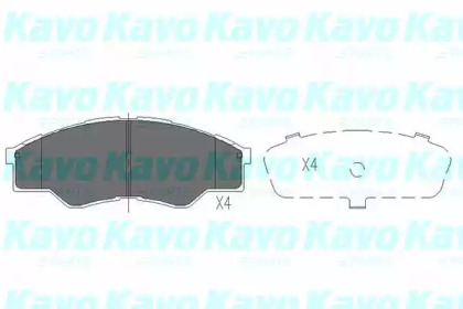 Комплект тормозных колодок (KAVO PARTS: KBP-9102)