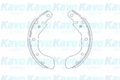 Комлект тормозных накладок (KAVO PARTS: KBS-1401)