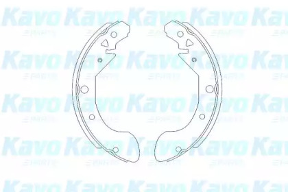 Комлект тормозных накладок (KAVO PARTS: KBS-1402)