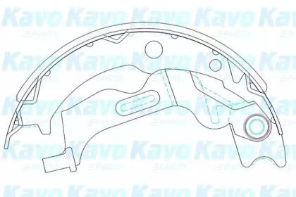 Комлект тормозных накладок (KAVO PARTS: KBS-1405)