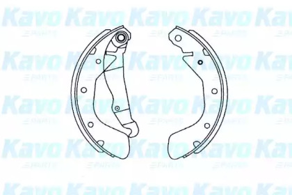 Комлект тормозных накладок (KAVO PARTS: KBS-1408)