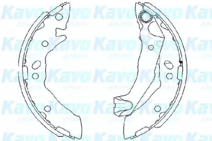 Комлект тормозных накладок (KAVO PARTS: KBS-3408)