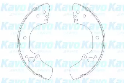 Комлект тормозных накладок (KAVO PARTS: KBS-3905)