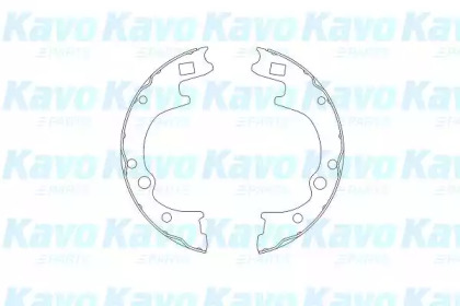 Комлект тормозных накладок (KAVO PARTS: KBS-4401)