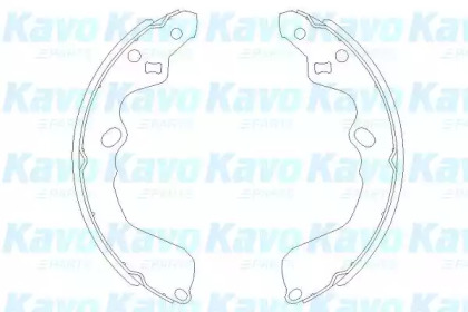 Комлект тормозных накладок (KAVO PARTS: KBS-4404)