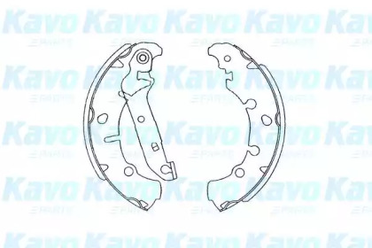 Комлект тормозных накладок (KAVO PARTS: KBS-5402)