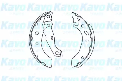 Комлект тормозных накладок (KAVO PARTS: KBS-5407)