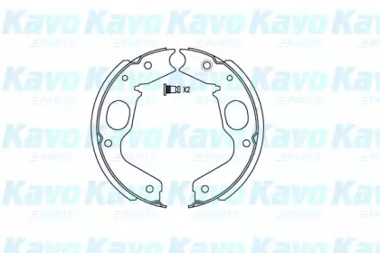 Комлект тормозных накладок (KAVO PARTS: KBS-6409)