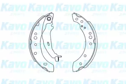 Комлект тормозных накладок (KAVO PARTS: KBS-6414)