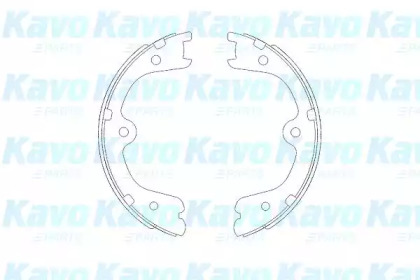 Комлект тормозных накладок (KAVO PARTS: KBS-7404)