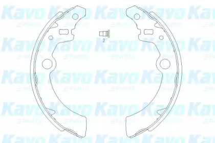 Комлект тормозных накладок (KAVO PARTS: KBS-8907)