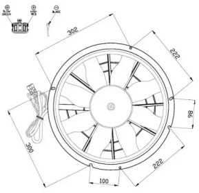 Вентилятор (NRF: 47494)