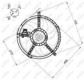 Вентилятор (NRF: 47508)