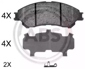 Комплект тормозных колодок (A.B.S.: 35031)