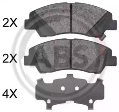 Комплект тормозных колодок (A.B.S.: 35046)