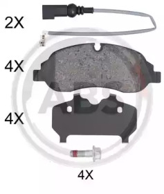 Комплект тормозных колодок (A.B.S.: 35075)
