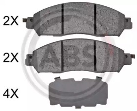 Комплект тормозных колодок (A.B.S.: 35128)