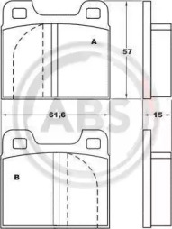 Комплект тормозных колодок (A.B.S.: 36066)