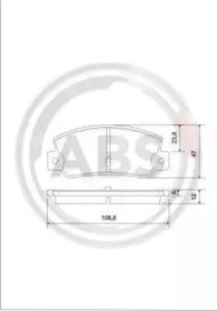 Комплект тормозных колодок (A.B.S.: 36081)