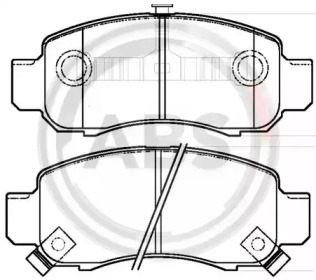 Комплект тормозных колодок (A.B.S.: 37314)