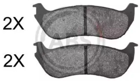 Комплект тормозных колодок (A.B.S.: 38881)