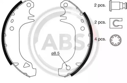 Комлект тормозных накладок (A.B.S.: 8311)