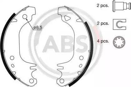 Комлект тормозных накладок (A.B.S.: 8312)