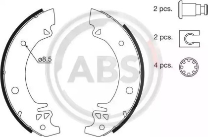 Комлект тормозных накладок (A.B.S.: 8317)