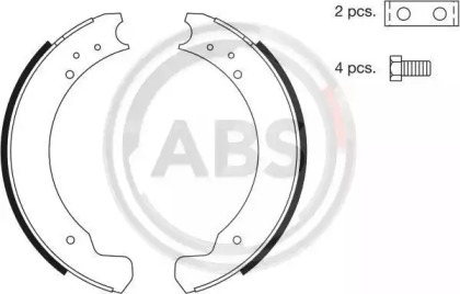 Комлект тормозных накладок (A.B.S.: 8619)