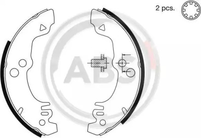 Комлект тормозных накладок (A.B.S.: 8748)