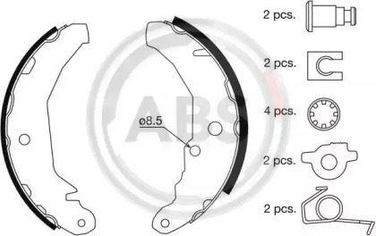 Комлект тормозных накладок (A.B.S.: 8804)