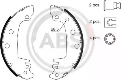 Комлект тормозных накладок (A.B.S.: 8878)