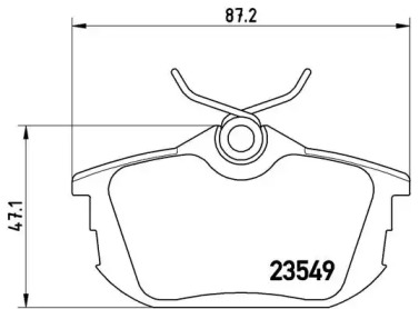 Комплект тормозных колодок (A.B.S.: P54023)