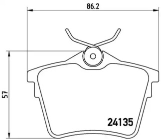 Комплект тормозных колодок (A.B.S.: P61079)