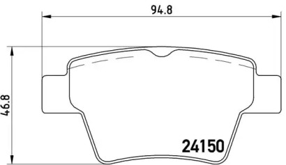 Комплект тормозных колодок (A.B.S.: P61080)